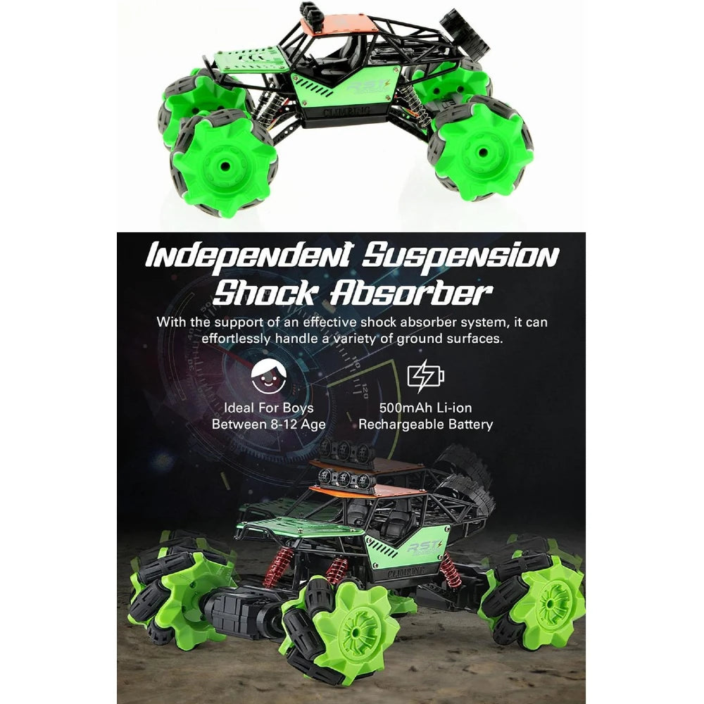 Lead Honor 1:16 RC Big Foot Monster Uzaktan Kumandalı Araba | 2.4 Ghz USB Şarj 23 Cm 360 ° Dönebilen El ve Kumanda Kontrollü Metal Araba 6+ Yaş ve Üzeri Çocuklar İçin