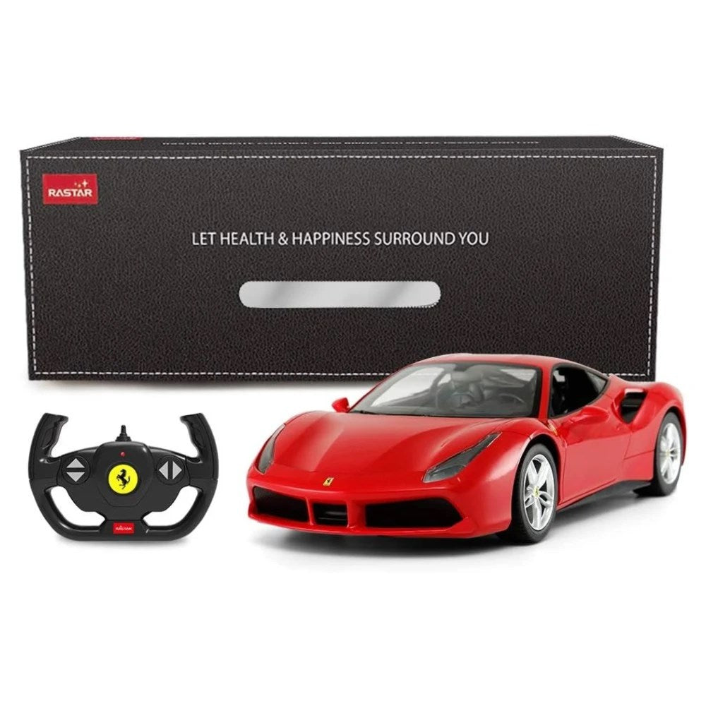 Rastar 1:14 Ferrari 488 GTB Uzaktan Kumandalı Araba Kırmızı 2.4 Ghz Işıklı 30 Cm | 6 Yaş ve Üzeri Ço
