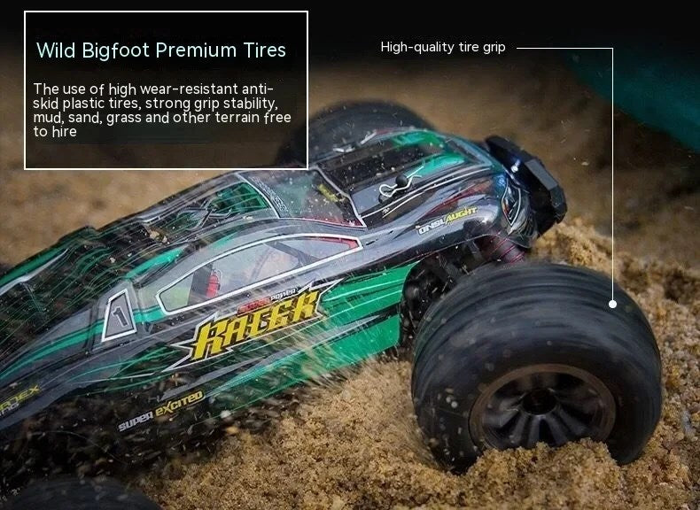 Xinlehong 1:16 RC Brushless 36 km/s 2.4Ghz 4WD USB Şarj Kırmızı Yüksek Hızlı Uzaktan Kumandalı Araba | Su Geçirmez Gövde 60 Metre Kumanda Mesafesi