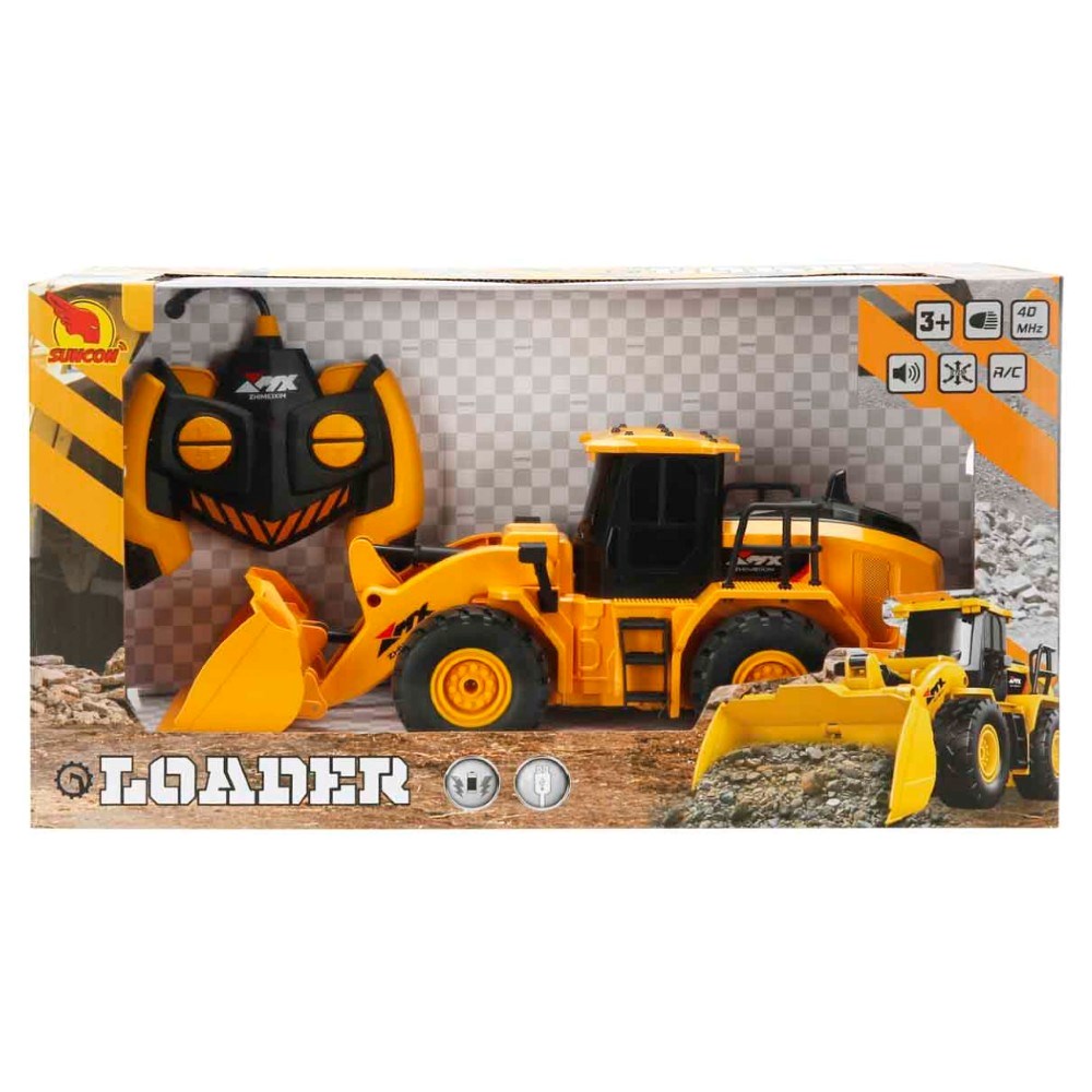 Suncon RC İş Makinesi Işıklı USB Şarj 32 Cm Uzaktan Kumandalı Kepçe | 3 Yaş ve Üzeri Çocuklar İçin
