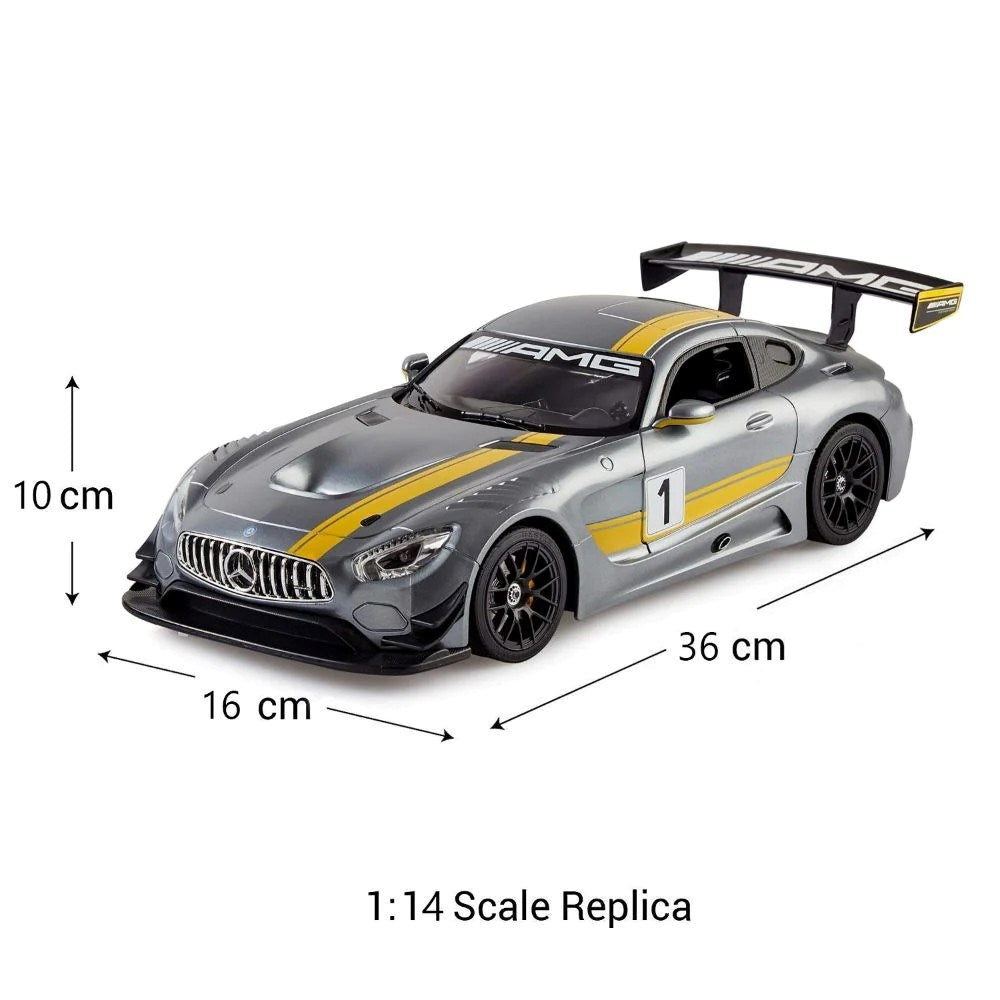 Rastar 1:14 Mercedes AMG GT3 Uzaktan Kumandalı Araba 2.4 Ghz Işıklı Gri 34 Cm | 6 Yaş ve Üzeri Çocuk
