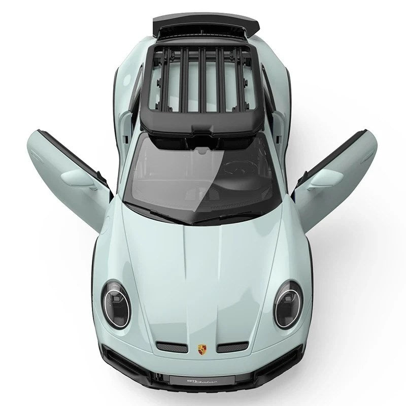 Rastar 1:14 RC Porsche 911 Dakar Uzaktan Kumandalı Araba | 2.4 Ghz 32 Cm Işıklı Elle Açılan Kapılar Gölge Yeşil Lisanslı Model 6+ Yaş ve Üzeri Çocukla
