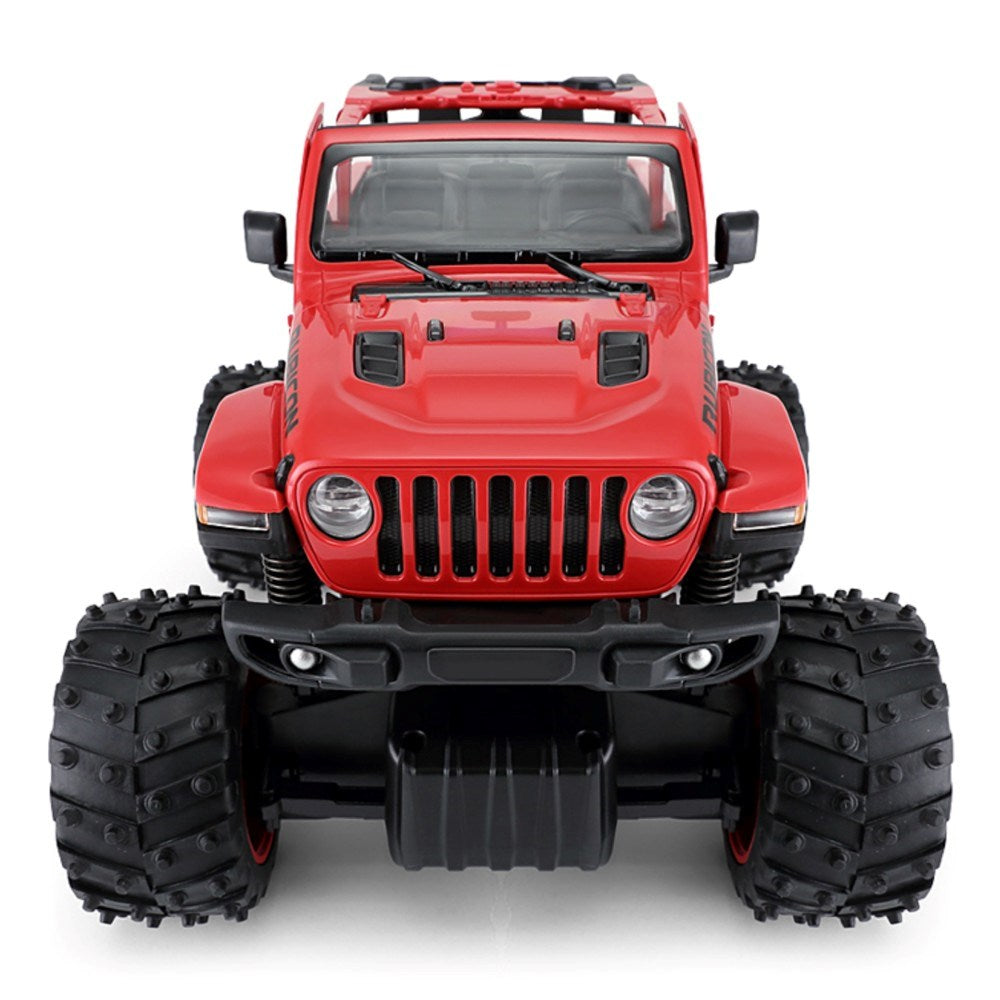 Rastar 1:14 Jeep Wrangler Rubicon Uzaktan Kumandalı Araba Big Wheel Off-Roader 2.4 Ghz Kırmızı 28 Cm