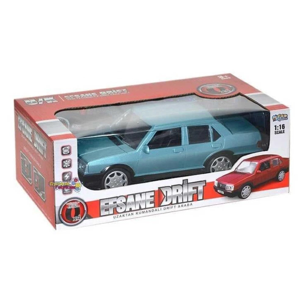 Efsane Drift 1:16 Uzaktan Kumandalı Tofaş Araba 27 Cm USB Şarj Turkuaz
