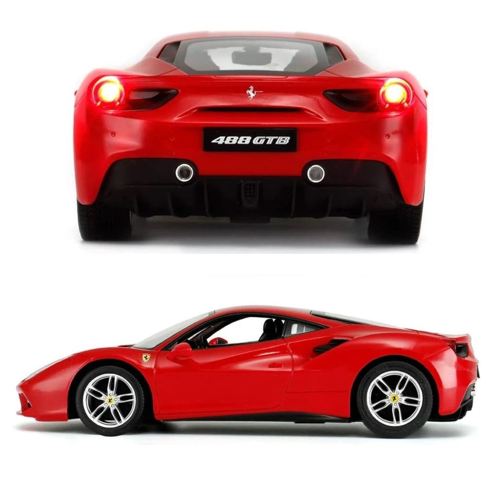 Rastar 1:14 Ferrari 488 GTB Uzaktan Kumandalı Araba Kırmızı 2.4 Ghz Işıklı 30 Cm | 6 Yaş ve Üzeri Ço