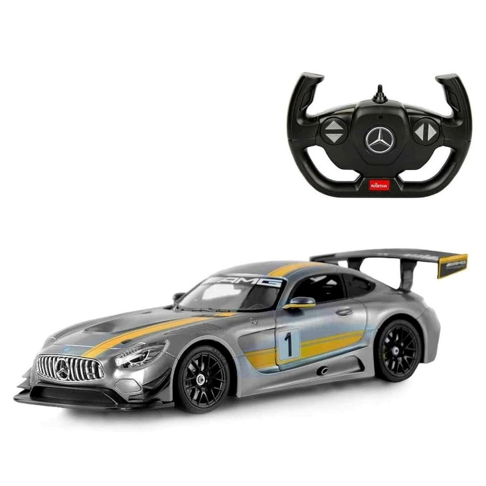 Rastar 1:14 Mercedes AMG GT3 Uzaktan Kumandalı Araba 2.4 Ghz Işıklı Gri 34 Cm | 6 Yaş ve Üzeri Çocuk