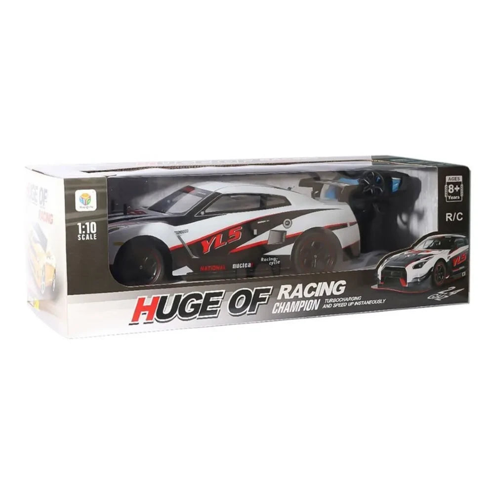 Yile 1:10 RC Huge Of Racing Drift Uzaktan Kumandalı Araba | 2.4 Ghz USB Şarj 20 Km/h Beyaz 43 Cm 8+ Yaş ve Üzeri Çocuklar İçin (Kopya)