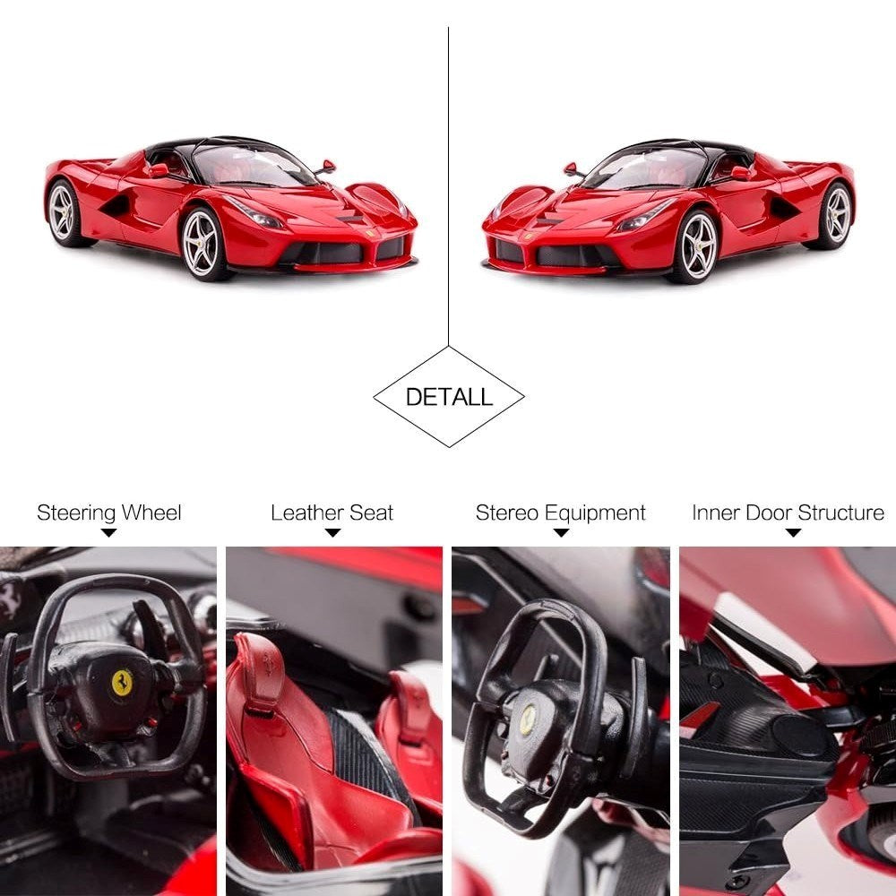 Rastar 1:14 Ferrari La Ferrari Uzaktan Kumandalı Araba Man Kapı Açılan 2.4 Ghz Usb Şarjlı Işıklı Kırmızı | 6 Yaş ve Üzeri Çocuklar İçin