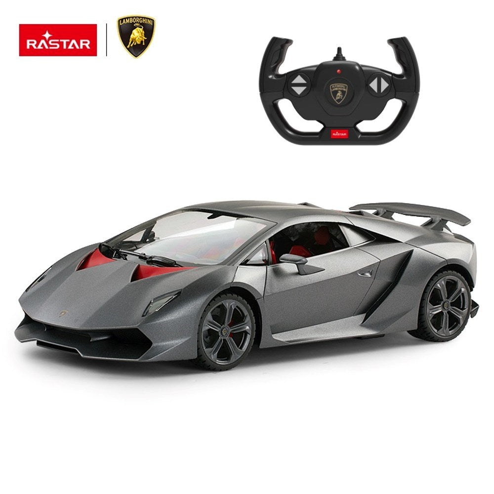 Rastar 1:14 Lamborghini Sesto Elemento Uzaktan Kumandalı Araba 2.4 Ghz Işıklı Koyu Gri | 6 Yaş ve Üzeri Çocuklar İçin