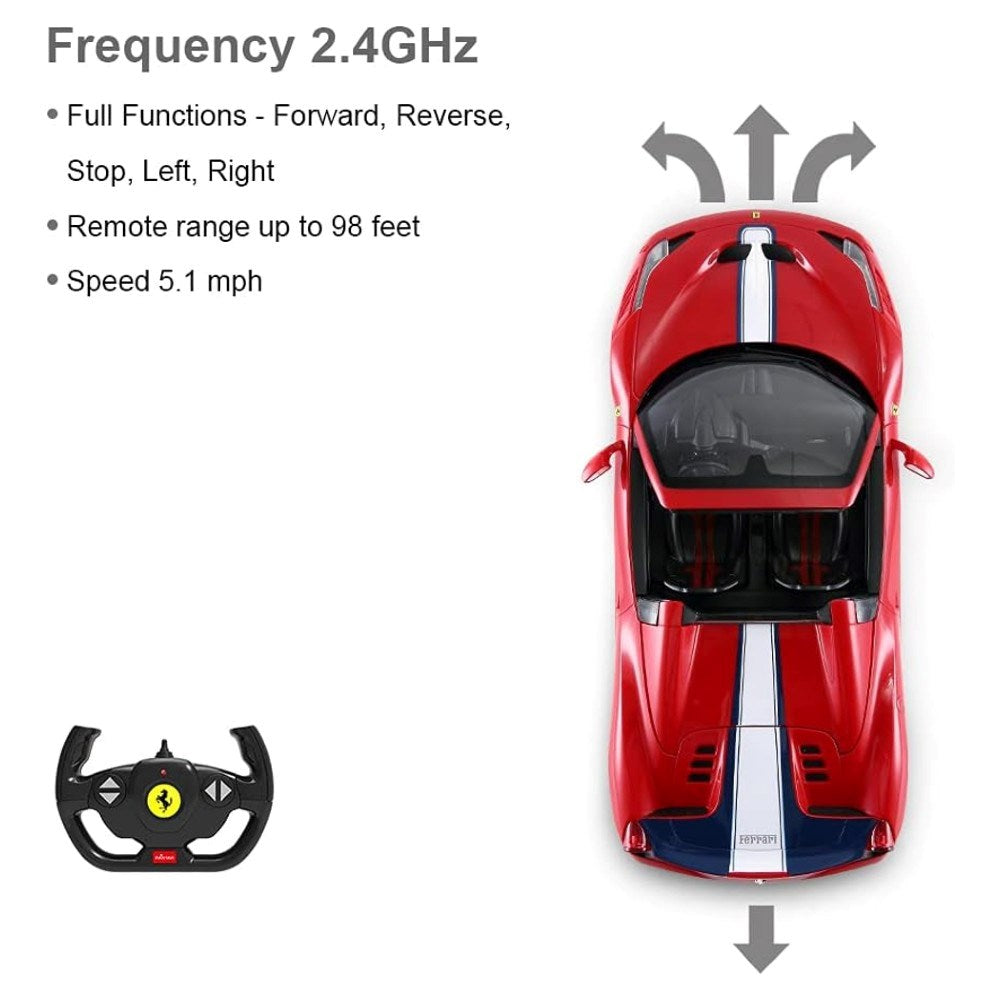 Rastar 1:14 Ferrari 458 Speciale Uzaktan Kumandalı Araba Oto Kapı Açılan 27 Mhz Usb Işıklı 30 Cm | 6