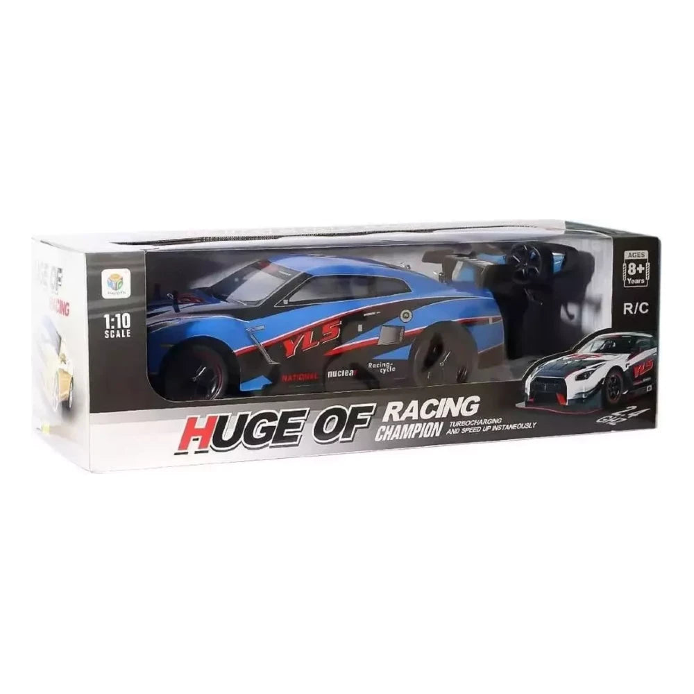 Yile 1:10 RC Huge Of Racing Drift Uzaktan Kumandalı Araba | 2.4 Ghz USB Şarj 20 Km/h Mavi 43 Cm 8+ Yaş ve Üzeri Çocuklar İçin