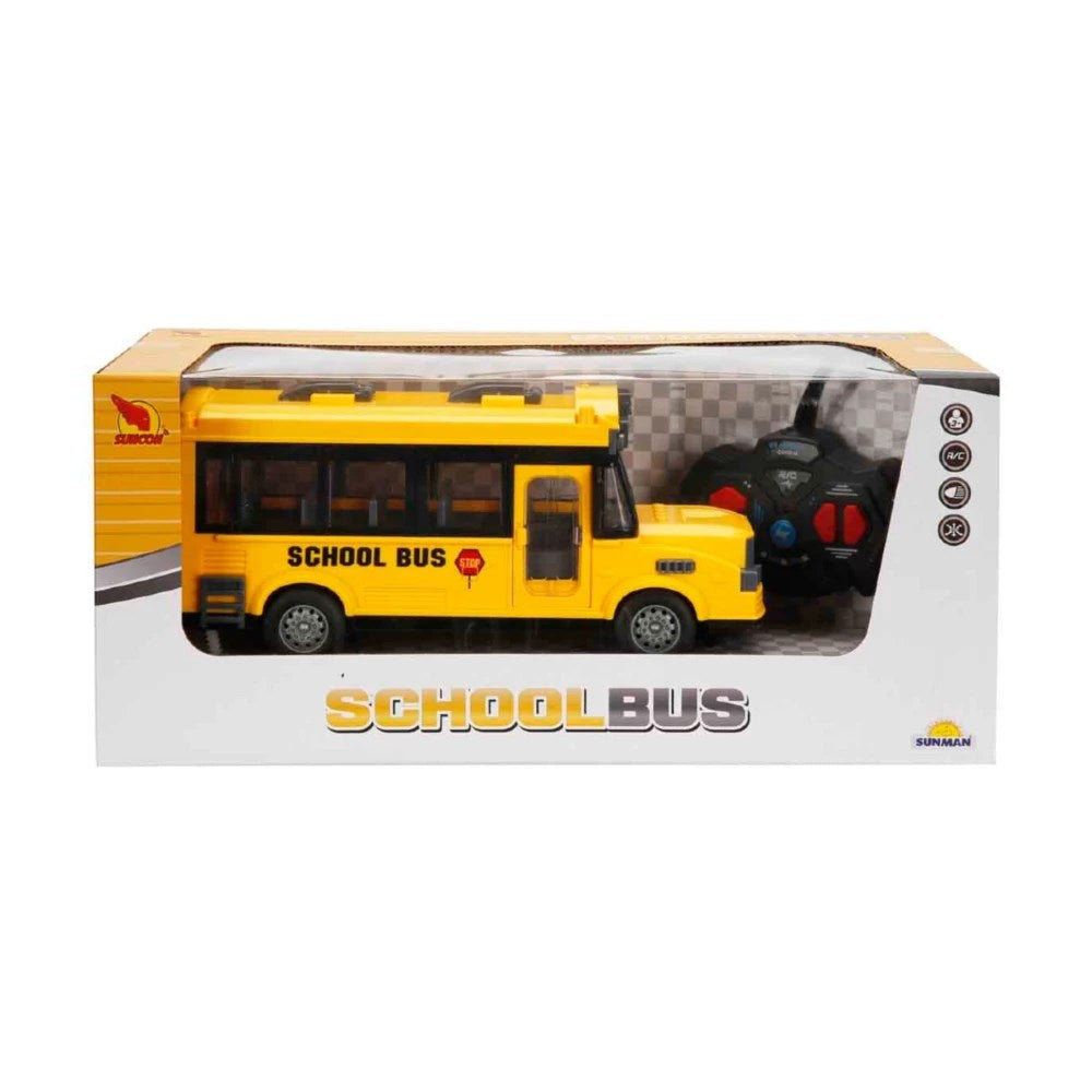 Suncon 1:32 Uzaktan Kumandalı Okul Otobüsü Işıklı 22 Cm | 6 Yaş ve Üzeri Çocuklar İçin