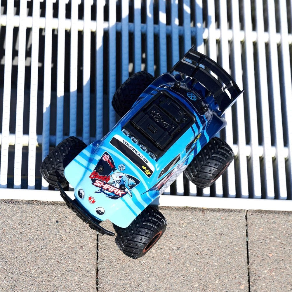 Dickie 1:18 RC Volkswagen Beetle Monster Bug Uzaktan Kumandalı Araba | 2.4 Ghz USB Şarj 23 Cm 12 Km/s Işıklı Off-Road 6+ Yaş ve Üzeri Çocuklar İçin Kumoyu !