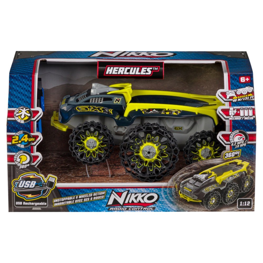 Nikko 1:12 Hercules Uzaktan Kumandalı Araba 2.4 Ghz 15 Km/s 6 Teker 360 Derece Dönebilen USB-C Şarjlı 30 Cm | 6 Yaş ve Üzeri Çocuklar İçin