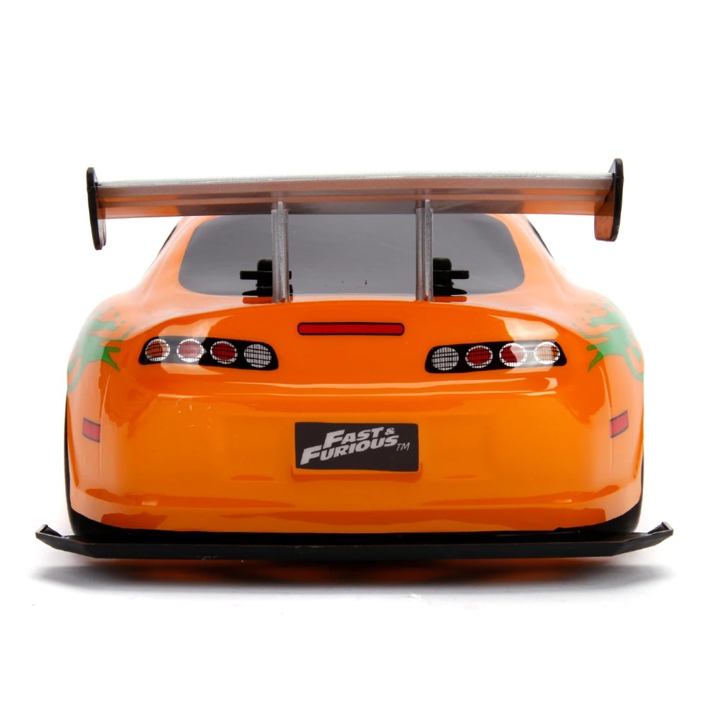 Jada 1:10 RC Brian's 1995 Toyota Supra MK4 Drift Uzaktan Kumandalı Araba | 2.4 Ghz USB Şarj 42cm 9 Km/s 4WD Fast & Furious 8+ Yaş ve Üzeri Çocuklar İçin