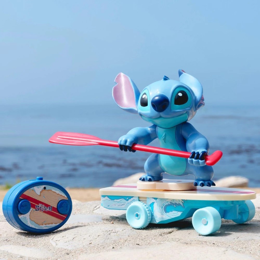 Jada 1:20 Surfer Stitch Uzakntan Kumandalı Araç | 2.4 Ghz 25 Cm Disney Lisanslı Wheelie (Ön Kaldırma) ve 360° Spin Fonksiyonlu +3 Yaş ve Üzeri Çocuklar İçin