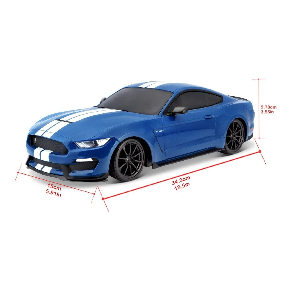 Maisto Tech 1:14 RC Ford Shelby GT350 Uzaktan Kumandalı Araba | 2.4 Ghz 34 Cm USB Şarj Işıklı 5+ Yaş ve Üzeri Çocuklar İçin