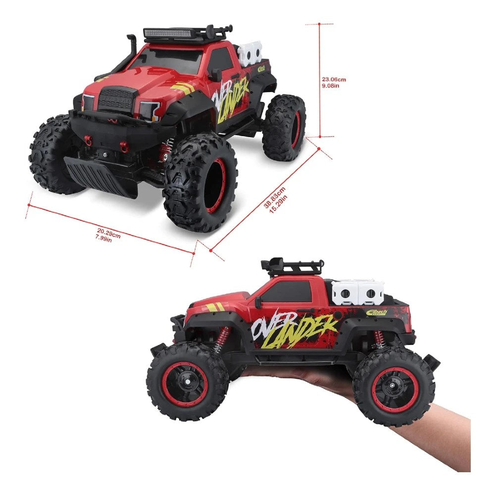 Maisto 1:14 RC Over Lander Uzaktan Kumandalı Araba | 2.4 Ghz USB Şarj 38 Cm Off-Road Tasarım Full Fonksiyon Yüksek Gövde 8+ Yaş ve Üzeri Çocuklar İçin