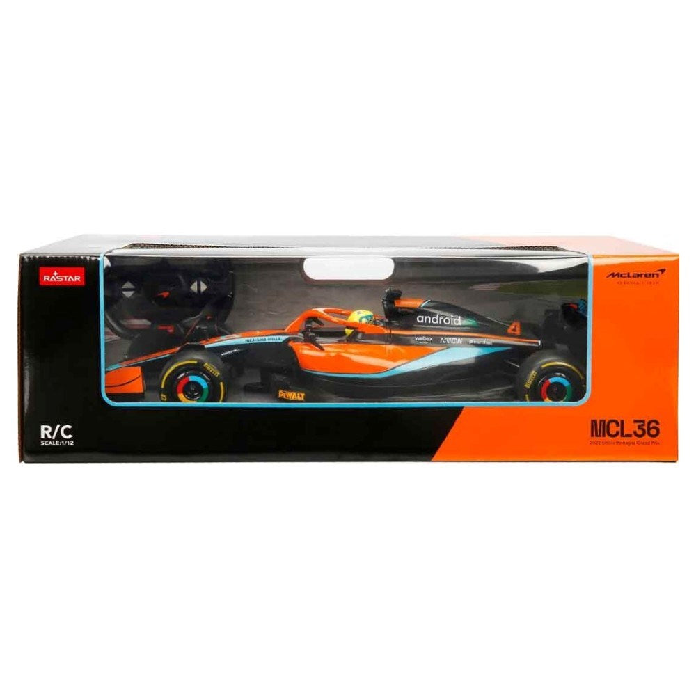 Rastar 1:12 McLaren F1 MCL36 Uzaktan Kumandalı Araba | 2.4 Ghz Full Fonksiyon 47 Cm Lisanslı Tasarım 6+ Yaş ve Üzeri Çocuklar İçin