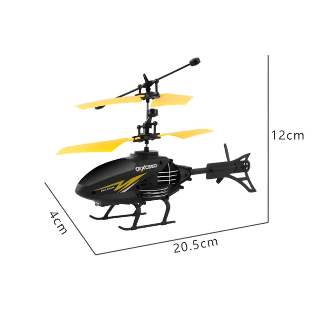 LH 1804 El Sensörlü Helikopter USB Şarj 20 Cm Yeşil