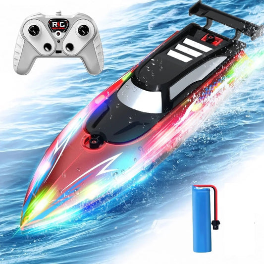 RC Sport Boat Uzaktan Kumandalı Tekne 2.4 Ghz USB Şarj LED Işıklı