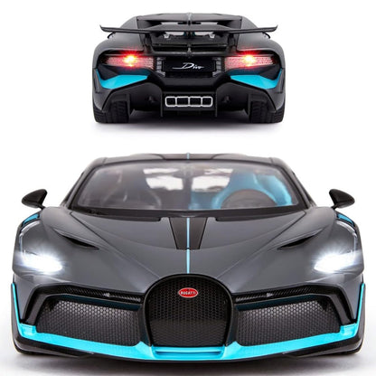 Rastar 1:14 RC Bugatti Divo Uzaktan Kumandalı Araba | 2.4 Ghz 33 Cm Işıklı Gri Elle Açılın Kapılar | 6+ Yaş ve Üzeri Çocuklar İçin