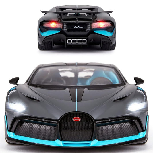 Rastar 1:14 RC Bugatti Divo Uzaktan Kumandalı Araba | 2.4 Ghz 33 Cm Işıklı Gri Elle Açılın Kapılar | 6+ Yaş ve Üzeri Çocuklar İçin