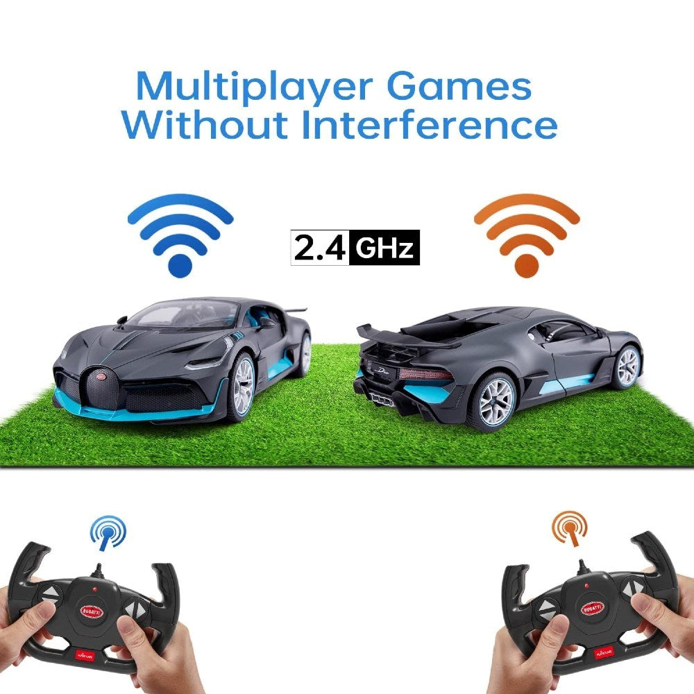 Rastar 1:14 RC Bugatti Divo Uzaktan Kumandalı Araba | 2.4 Ghz 33 Cm Işıklı Gri Elle Açılın Kapılar | 6+ Yaş ve Üzeri Çocuklar İçin