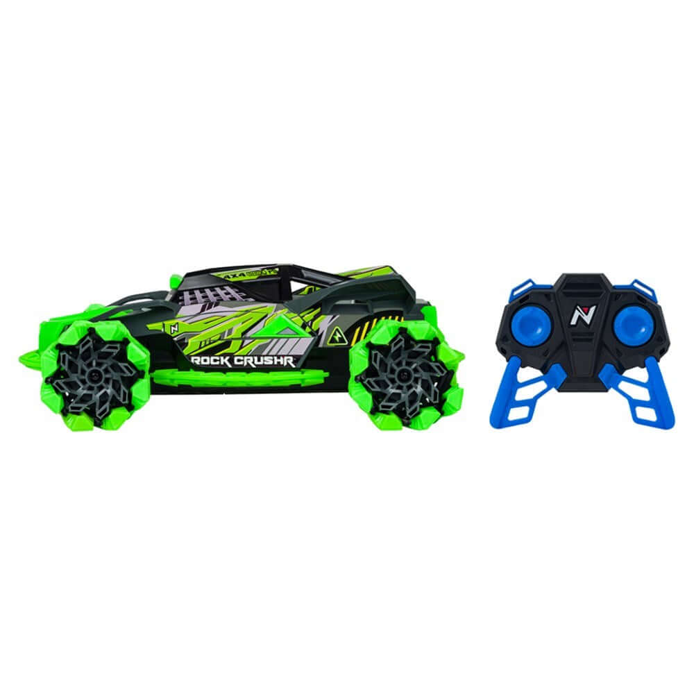 Nikko 1:12 Rock Crushr 4WD Uzaktan Kumandalı Araba 2.4 Ghz 14 km/s USB Şarjlı 33 cm Techno Green | 6 Yaş ve Üzeri Çocuklar İçin