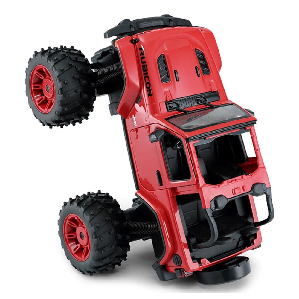 Rastar 1:14 Jeep Wrangler Rubicon Uzaktan Kumandalı Araba Big Wheel Off-Roader 2.4 Ghz Kırmızı 28 Cm