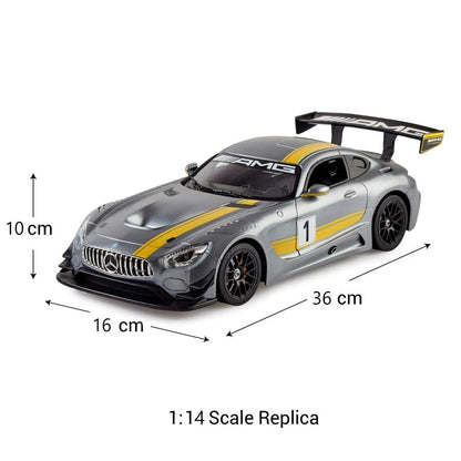 Rastar 1:14 Mercedes AMG GT3 Uzaktan Kumandalı Araba 2.4 Ghz Işıklı Gri 34 Cm | 6 Yaş ve Üzeri Çocuk