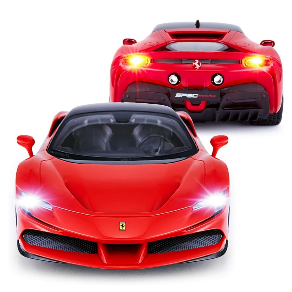 Rastar 1:14 Ferrari SF90 Stradale Uzaktan Kumandalı 2.4 Ghz Işıklı Kırmızı 34 Cm | 6 Yaş ve Üzeri Ço