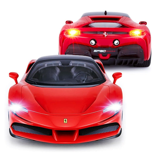 Rastar 1:14 Ferrari SF90 Stradale Uzaktan Kumandalı 2.4 Ghz Işıklı Kırmızı 34 Cm | 6 Yaş ve Üzeri Ço