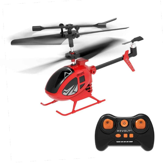 Revolt Mini Heli Uzaktan Kumandalı Mini Helikopter 2.4 Ghz USB Şarjlı Kırmızı | 8 Yaş ve Üzeri Çocuklar İçin