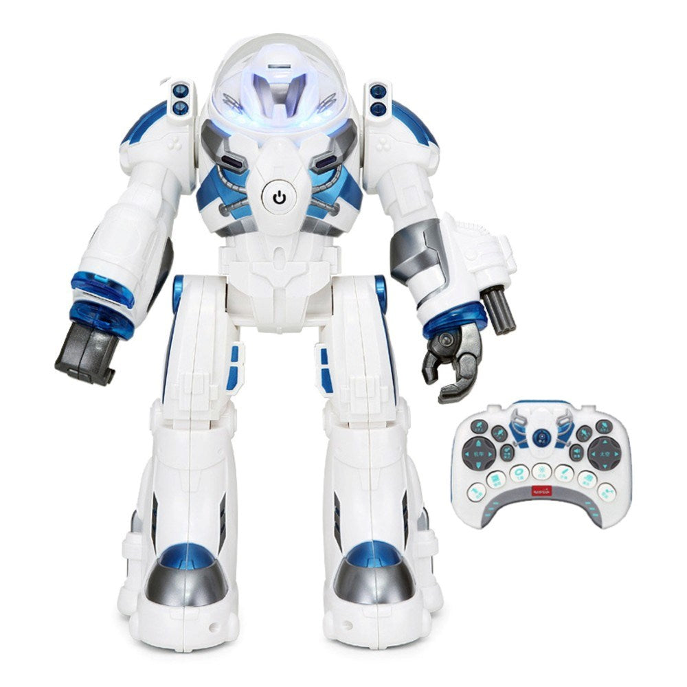 Rastar Uzaktan Kumandalı Robot Spaceman Infrared Sesli ve Işıklı Beyaz | 8 Yaş ve Üzeri Çocuklar İçin  Dans Eden ve Disk Atan Teknolojik Oyun Arkadaşı