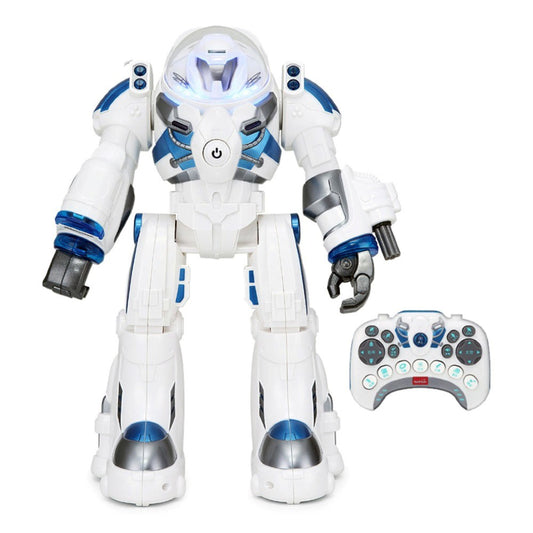 Rastar Uzaktan Kumandalı Robot Spaceman Infrared Sesli ve Işıklı Beyaz | 8 Yaş ve Üzeri Çocuklar İçin  Dans Eden ve Disk Atan Teknolojik Oyun Arkadaşı