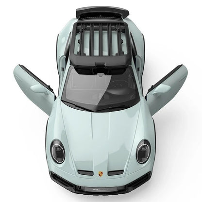 Rastar 1:14 RC Porsche 911 Dakar Uzaktan Kumandalı Araba | 2.4 Ghz 32 Cm Işıklı Elle Açılan Kapılar Gölge Yeşil Lisanslı Model 6+ Yaş ve Üzeri Çocukla