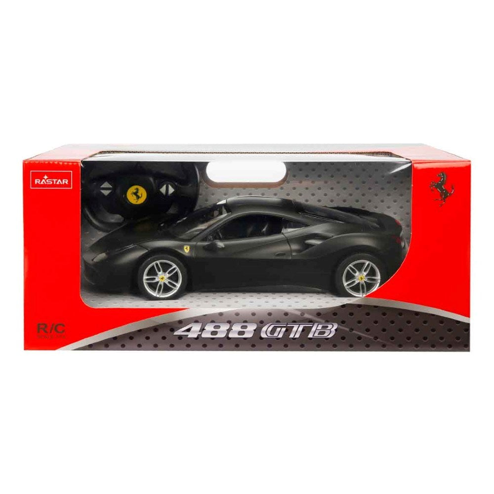 Rastar 1:14 Ferrari 488 GTB Uzaktan Kumandalı Araba 2.4 Ghz Işıklı Siyah 30 Cm | 6 Yaş ve Üzeri Çocu