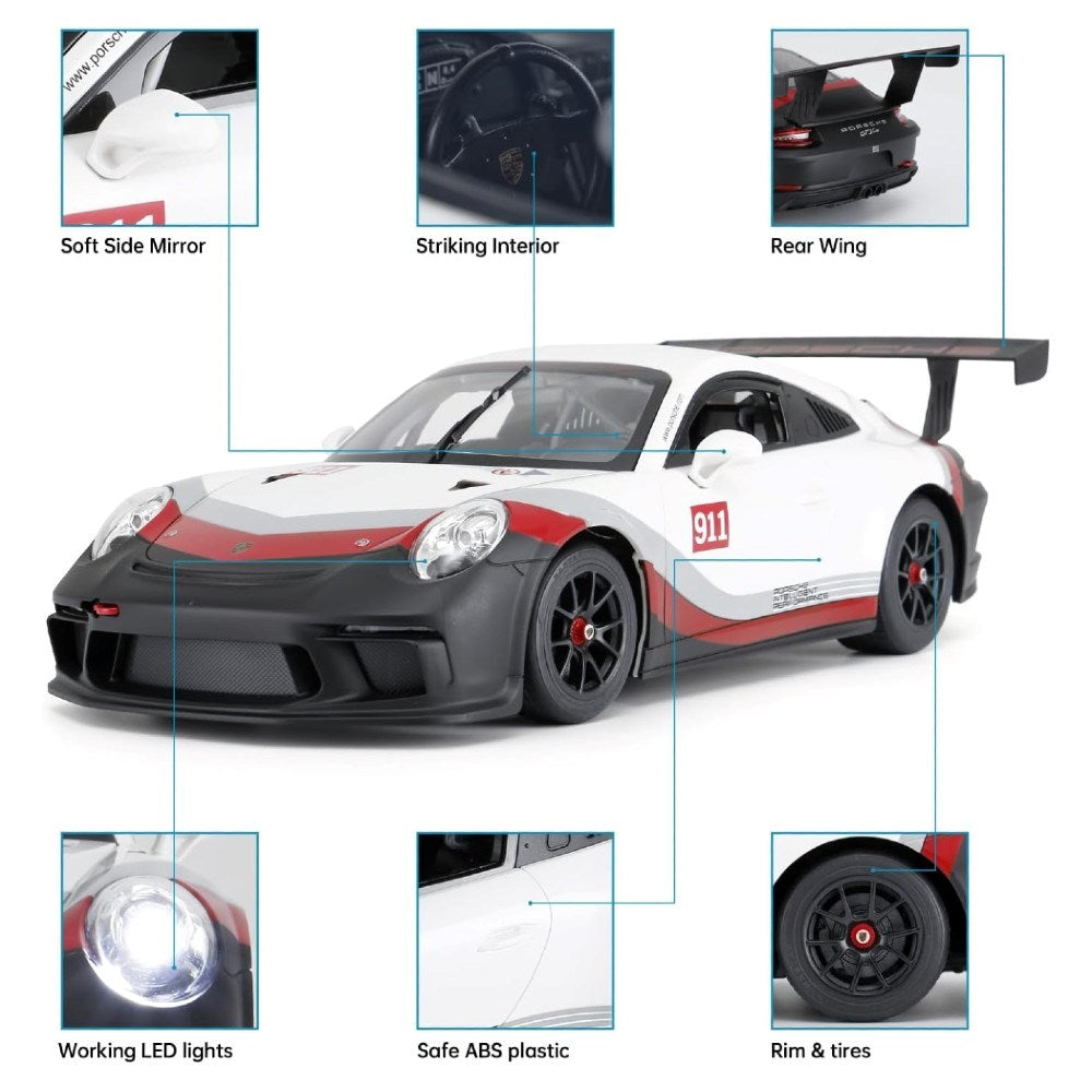 Rastar 1:14 Porsche 911 GT3 Cup Uzaktan Kumandalı Araba 2.4 Ghz Işıklı 32 cm  | 6 Yaş ve Üzeri Çocuk
