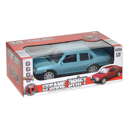 Efsane Drift 1:16 Uzaktan Kumandalı Tofaş Araba 27 Cm USB Şarj Turkuaz