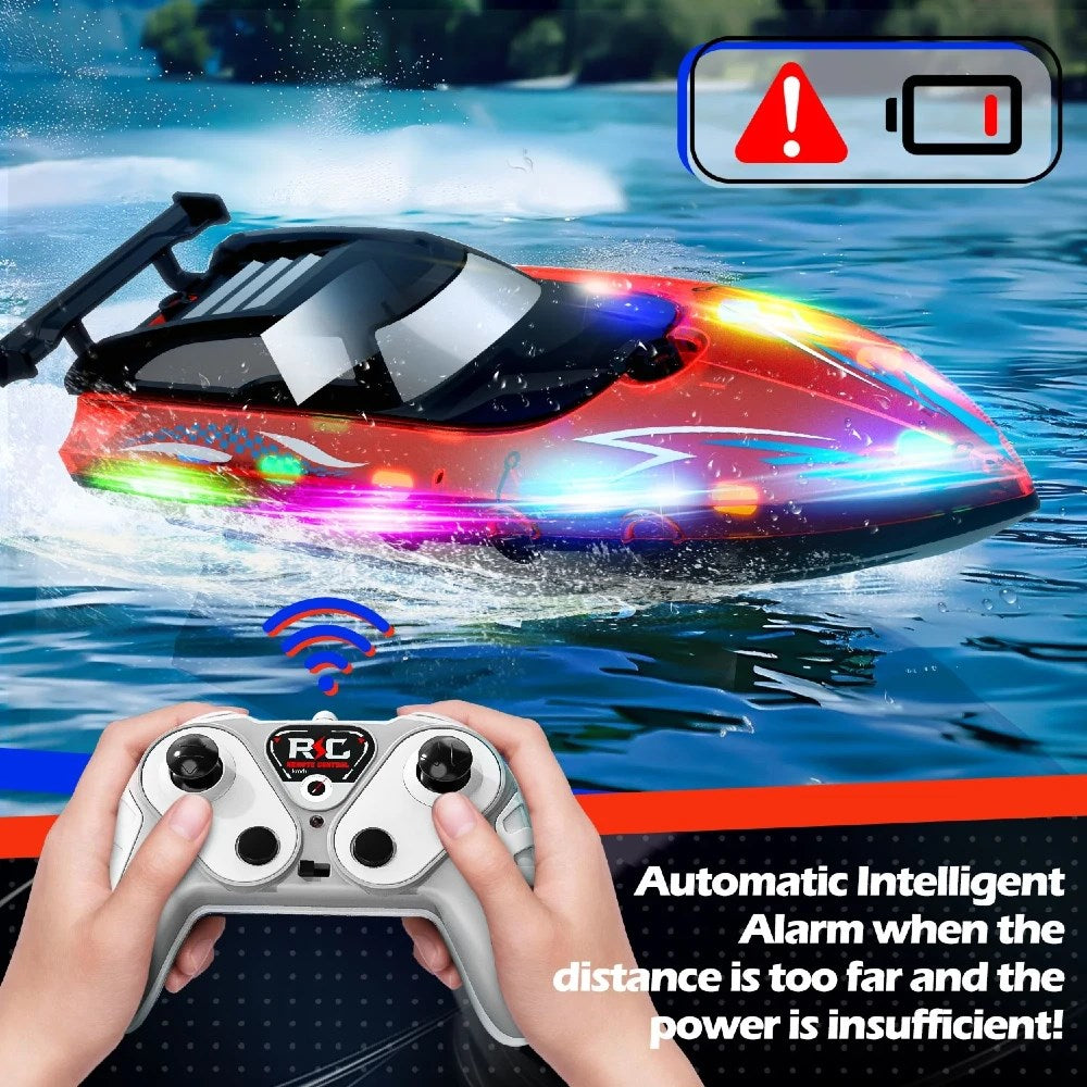 RC Sport Boat Uzaktan Kumandalı Tekne 2.4 Ghz USB Şarj LED Işıklı