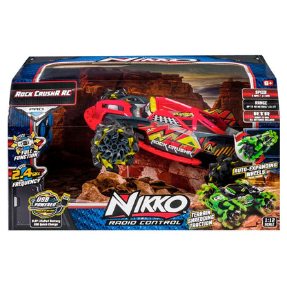 Nikko 1:12 Rock Crushr 4WD Uzaktan Kumandalı Araba 2.4 Ghz 14 km/s USB Şarjlı 33 Cm Red Lightning | 6 Yaş ve Üzeri Çocuklar İçin