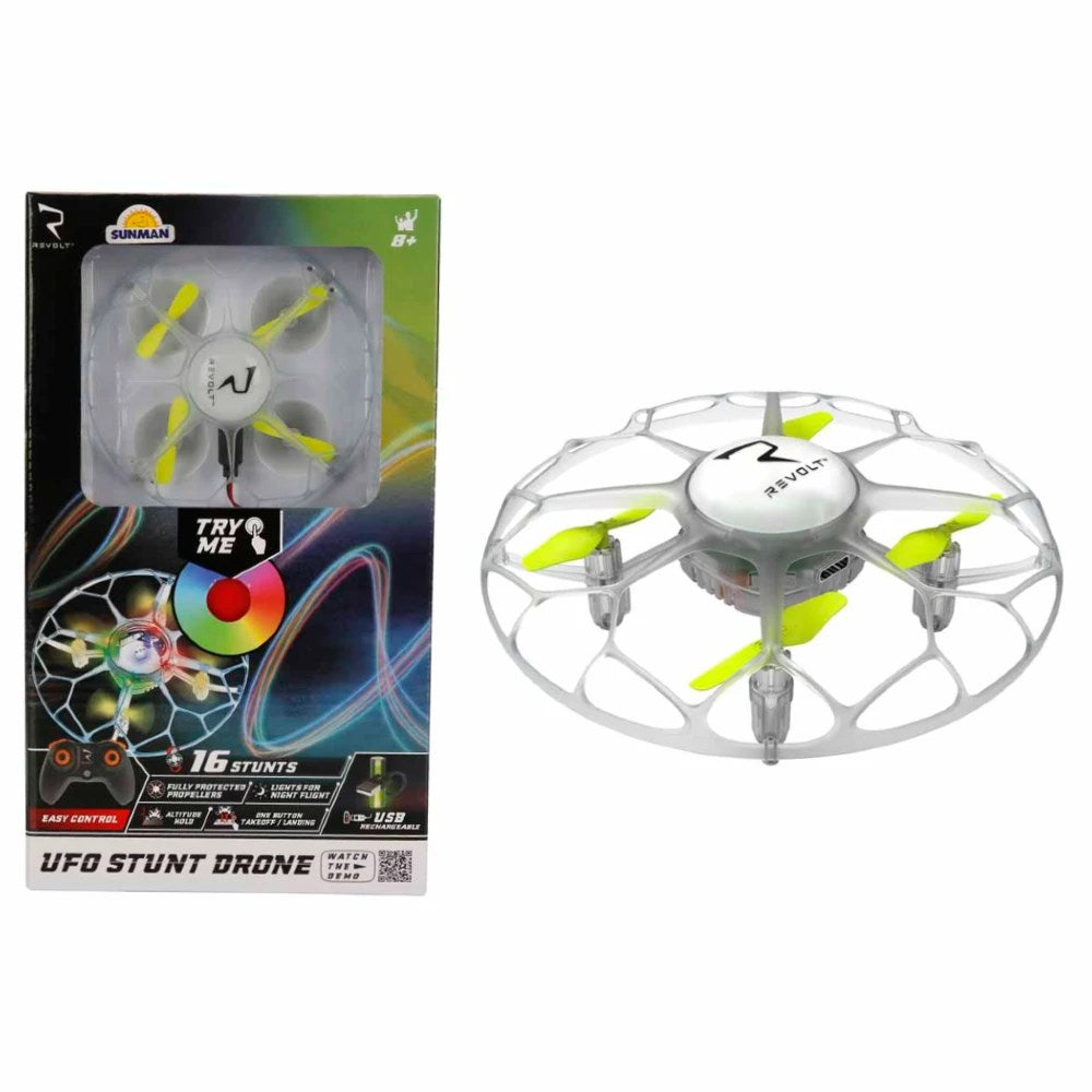Revolt X35T UFO Stunt Uzaktan Kumandalı Mini Drone Işıklı USB Şarjlı | 8 Yaş ve Üzeri Çocuklar İçin