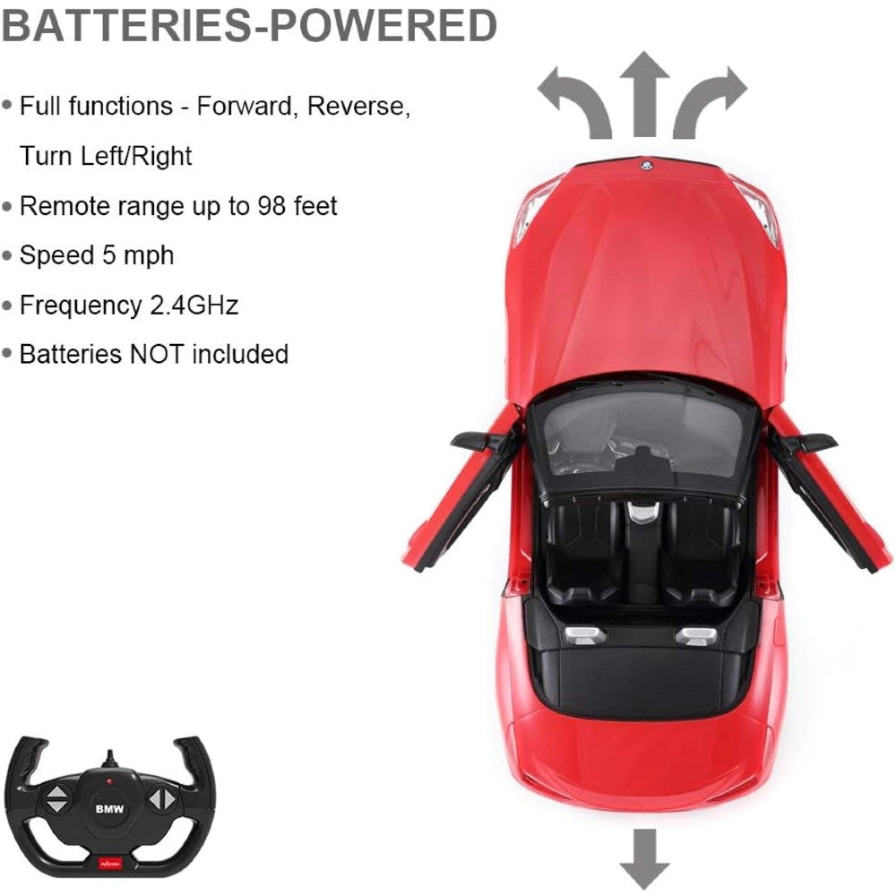 Rastar 1:14 BMW Z4 Roadster Uzaktan Kumandalı Araba | 2.4 Ghz 31 Cm Işıklı Kırmızı 6 Yaş ve Üzeri Çocuklar İçin