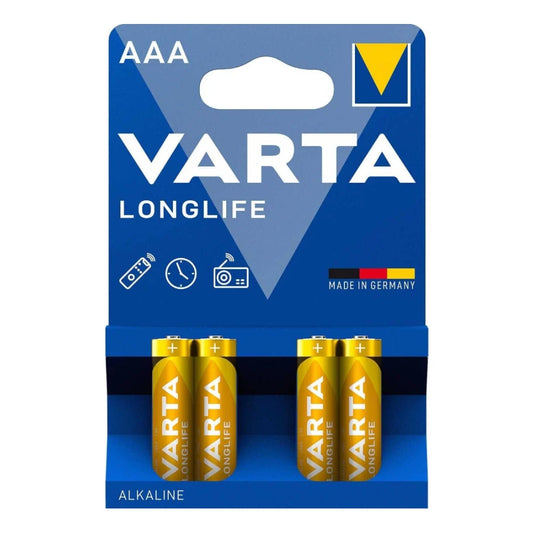 Varta Longlife LR03 AAA 1.5 V İnce Kalem Pil 4'lü Paket