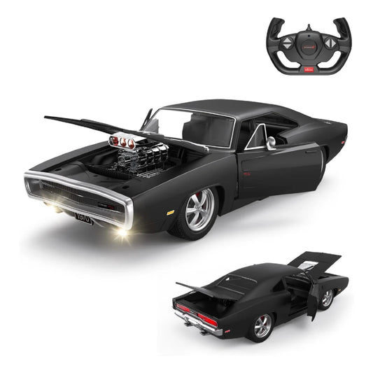 Rastar 1:16 RC 1970 Dodge Charger R/T Uzaktan Kumandalı Araba | 2.4 Ghz Sesli ve Işıklı 33 Cm Lisanslı Model 6+ Yaş ve Üzeri Çocuklar
