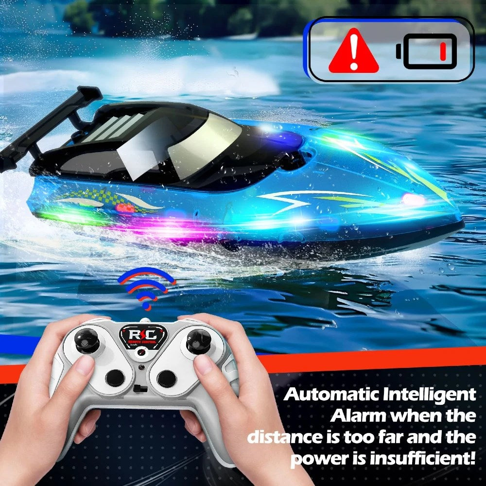 RC Sport Boat Uzaktan Kumandalı Tekne 2.4 Ghz USB Şarj LED Işıklı