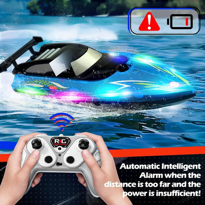 RC Sport Boat Uzaktan Kumandalı Tekne 2.4 Ghz USB Şarj LED Işıklı