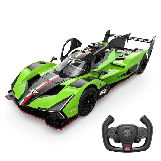 Rastar 1:14 RC Lamborghini SC63 Uzaktan Kumandalı Araba | 2.4 Ghz Işıklı 35 Cm Yeşil Lisanslı Model 6+ Yaş ve Üzeri Çocuklar İçin