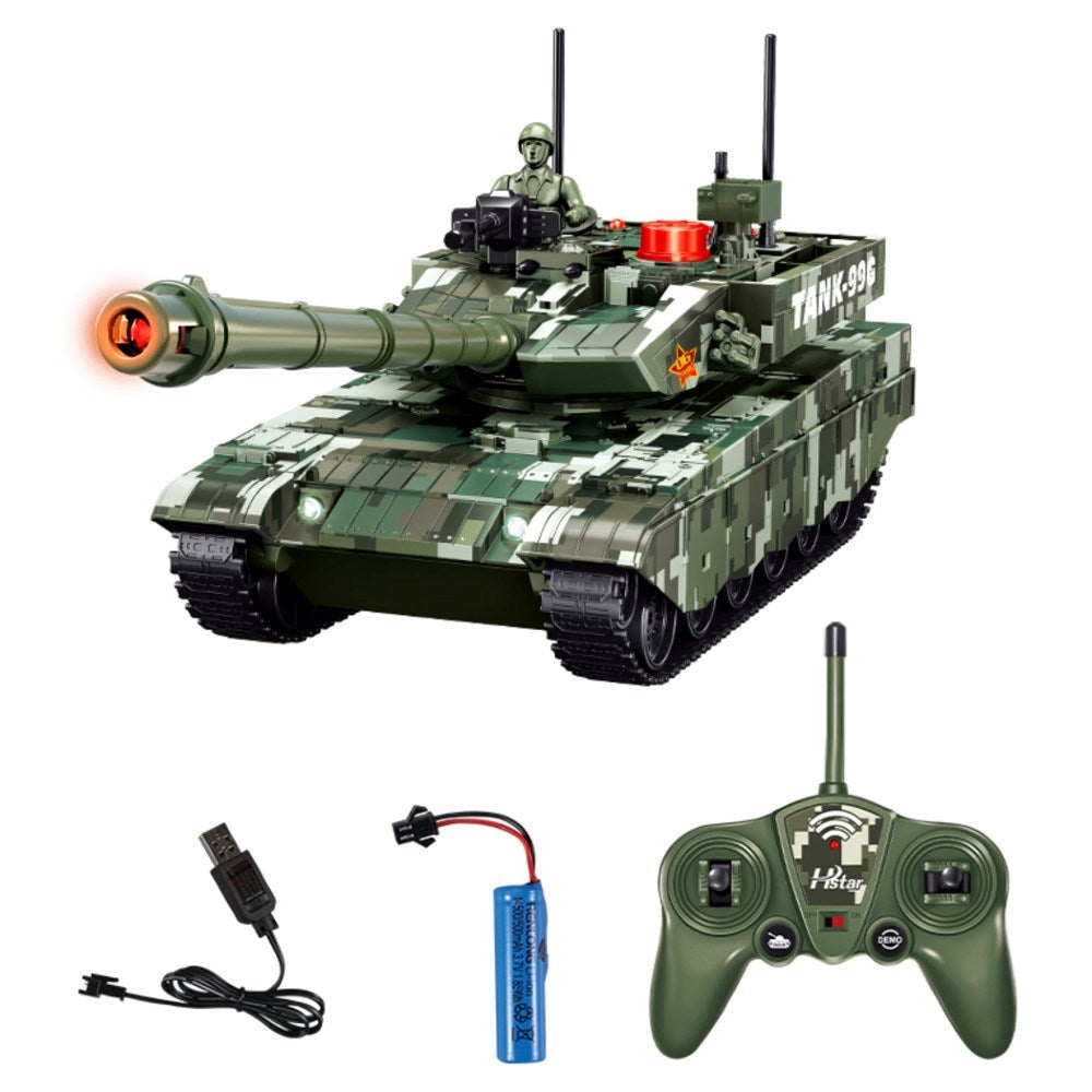 Hstar 1:16 RC Battle Armored Uzaktan Kumandalı Tank |  27 Mhz 6 Chanel USB Şarj 35 Cm Sesli ve Işıklı 6+ Yaş ve Üzeri Çocuklar İçin